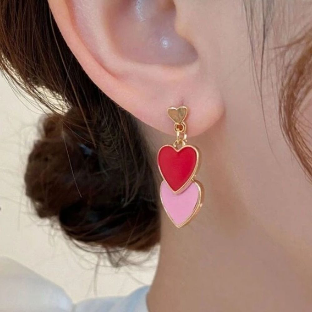 3for$20 1pair heart shaped earrings women valentine